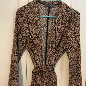 Suzy Shier Cheetah blazer. Size XS.